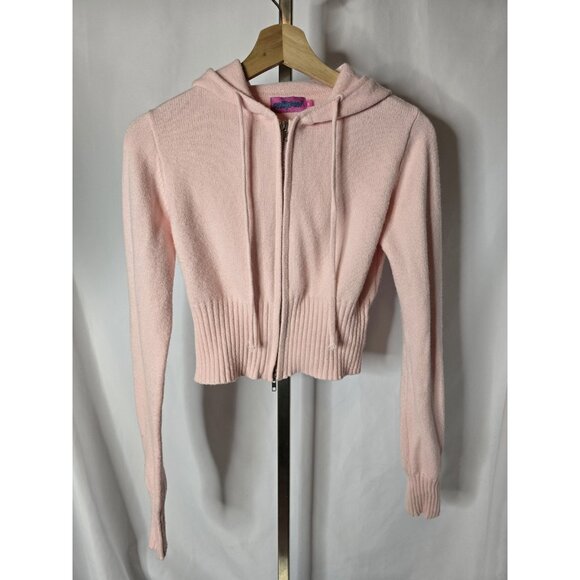 Ediketed Desiree Knitted Set In Pink- Fold Over Pants and Sweater in MED/LRG - Picture 3 of 16